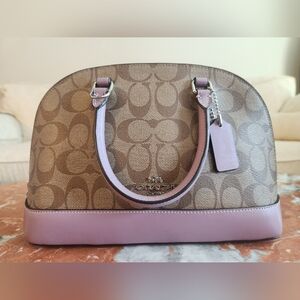 Coach Signature Mini Sierra Satchel Khaki Jasmine